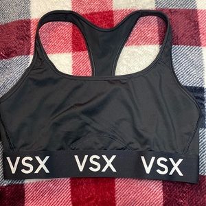 Victoria's Secret VSX Sports Bra Women's Size Large Racerback Black